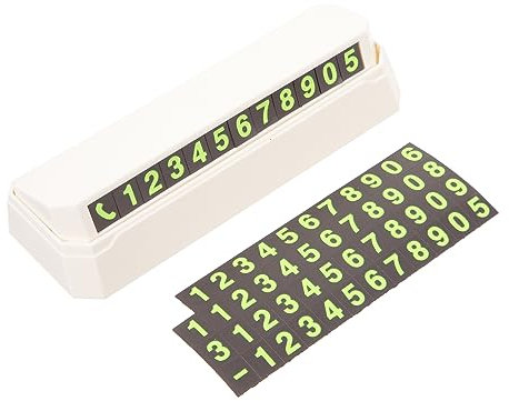 FUNOMOCYA Temporäre Parkkarte Fürs Auto Presse Stil Auto Parkkarte Nummernschild Zubehör Mit Telefonnummer Aus Langlebigem Kunststoff Für Veranstaltungen Oder Versammlungen