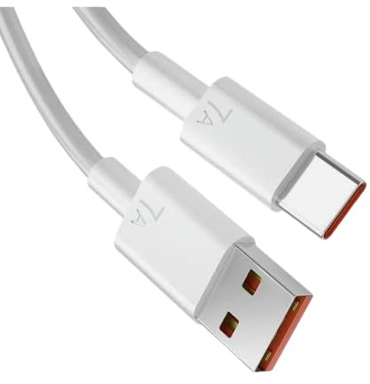 7A USB-C Fast Charging Data Cable Compatible with Xiaomi Redmi Note 10, 10 Pro