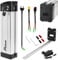 Adaluolo 48V Ebike Battery with Charger, 48V 13AH Folding Electric Bike Removable Battery Replacement Silverfish Lithium Bicycle Pedelec Batteries with 2 Port, Safe Lock for 750W 500W 350W Motor