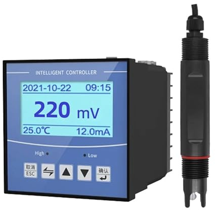 ORP-Detektor Sensor Modole Tester Controller Wasserqualität Überwachung Composite Säuremessgerät Elektrode Sonde Transmitter AC220V