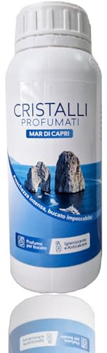 DL SERVICE Profumatore Bucato Lavatrice Mar di Capri, azione Anticalcare, Igienizzante e Ammorbidente, ecologico e naturale per bucato morbido e profumato, 500 ml (Mar di Capri)