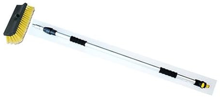 Spazzolone Idrospazzola con Manico Telescopico da cm.130 a cm. 230 Universale per Lavaggio Pannelli Fotovoltaici Auto, Camion, Camper - CP026