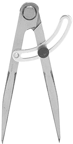 LOCADENCE Boussole en cuir, pied à coulisse, outil artisanal rotatif de 150 mm, compas de maroquinerie, bords en cuir, espacement conique, mesure, marquage, pied à coulisse