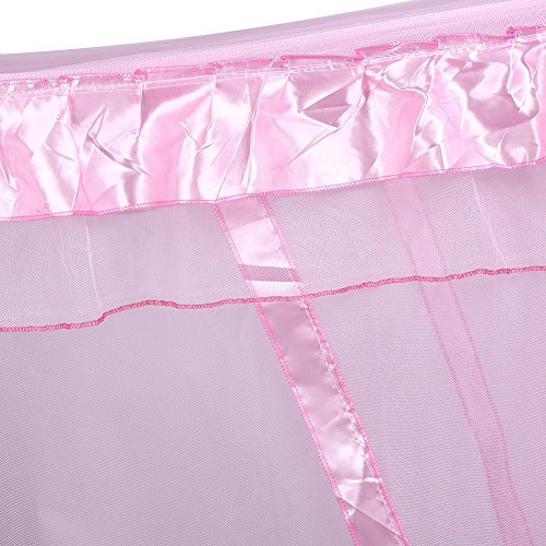 Zanzariera/Copriletto Sui Angoli Montante Del Letto,L'Arredamento Carino In Stile Di Principessa Per Camera Da Letto( Colore : Rosa , dimensione : 1.5m*2m )