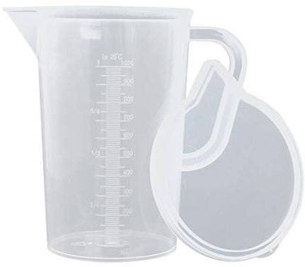 Alvivi Pichet avec Couvercle en Plastique Transparent Carafe pour Boissons Froides d'une Capacité 1L/ 2L Pichet à Boisson pour Thé Glacé Maison et Jus avec Couvercle 1000ml