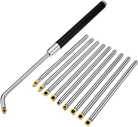 10 Stück Anti Rost Holzdrehmaschinen Meißel Set HSS Drehmeißel Holzbearbeitung Holzschnit Zereienwerkzeug Drehmeißel Set Stück Drechselmesser Set Für Profis Oder Bastler Holzbearbeitung