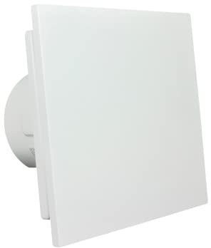 VENTS SHIELD White 4 Inch (100mm) Pull Cord Extractor Exhaust Fan: Modern Design, Powerful, Quiet Airflow for Bathroom Ventilation in Shower, Toilet, Wet Room, Ceiling Wall Mounted