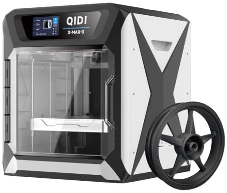 QIDI TECH 3D Printer X-MAX3 High-Speed Industrial Grade,Print Speed 600mm/s 20000mm/s²,Intelligent Design,High Precision,Controllable Chamber Temperature,Large Print Size 325 * 325 * 315mm