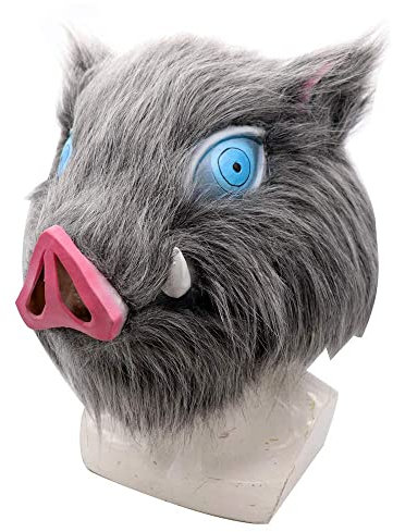 nezababy Inosuke Maske Dämon Cosplay Maske Kostüm Requisite Erwachsene Anime Schwein Vollkopf Zubehör Jungen Spielzeug Halloween