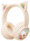 ONITOON Cuffie Bluetooth con orecchie di gatto, cuffie over-ear wireless con luci RGB, design carino 60 ore di autonomia, suono stereo HiFi Bluetooth 5.3, microfono integrato per