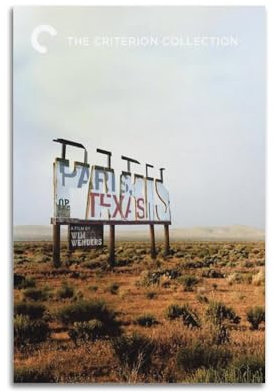 VZRSQZK Paris, Texas-Film-Poster, dekoratives Gemälde, Leinwand-Wandposter und Kunstdruck, modernes Familienschlafzimmer-Dekor-Poster, 20 x 30 cm