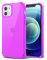 Svanove Custodia Transparente in Silicone TPU Morbido per iPhone 12 Mini, con Protezione Antichoc e per la Camera, Lilla Fluo