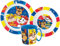 Paw Patrol Cartoon Character Dinner Tableware Set 3pcs Plate, Bowl & Mug, BPA Free re-usable Plastic Microwave Safe (Paw Patrol)