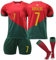 Fußball Trikot Nr.7, Hause/Auswärts 7 Fußball Trikot für Kinder Erwachsener, Nr.7 Fussball Trikot Shorts Socken für Jungen Herren