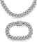 Bieiyhe Cuban Link Chain Iced Out Kette Herren Necklace Ice Out Tennis Chain Bling Diamant Kette Armband Miami Kubanische Kette Diamond Chain Men Hip Hop Jewelry Set Halskette Gliederkette Silber