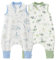 Duomiaomiao 2er Pack Baby Schlafsack mit füßen,0.5 Tog Sommer Schlafsack, leichter hochwertiger Baumwoll-Kinder Schlafsack, geeignet für Kinder im Alter Von 6 Monaten bis 6 Jahren(95/2er Pack Hase)