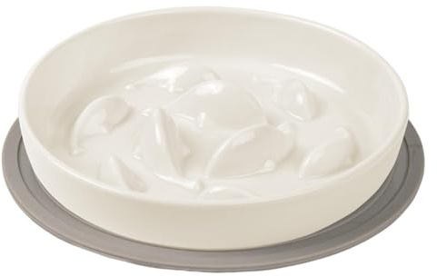 Demsyeq Cat Slow Feeder, Slow Feed Cat Bowl, Anti-Chocking Interactive Cat Puzzle Bowl, Maze Cat Lick Treat Bowl for Slow Down Eating