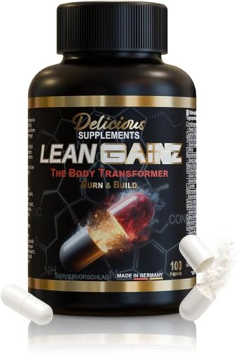 Lean Gainz Koffein Kapseln 300 mg pro Portion – mit Kreatin, L-Carnitin & Zink – 300 Kapseln für 75 Tage – hochdosierter Energie Booster & Pre Workout – Made in Germany