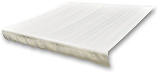 Festnight Store Banne en Toile Blanc Crème 4 x 3 m (Cadre Non Inclus)
