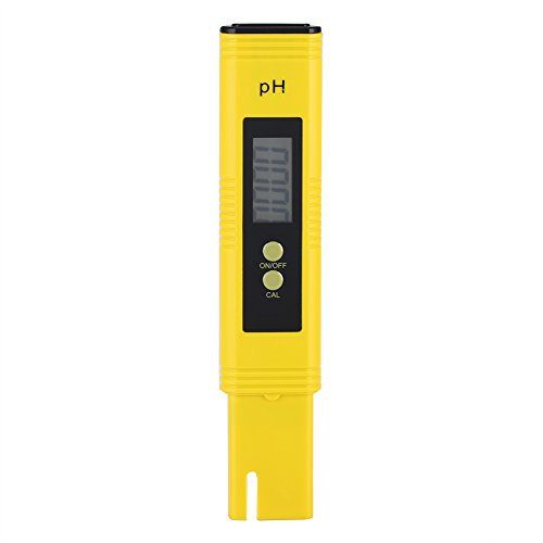 PH Digital Meter, PH Portable LCD Screen Tester Pen 0.01Ph Resolution Automatic Calibration 0.00-14.00 Measurement Range PH Digital Tester for Aquarium Hydroponic Water Pool Laboratory