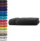 1x Badetuch | Schwarz | 100% Baumwolle Frottier | Oeko-TEX® Standard 100 | Premium Qualität 500 g/m²