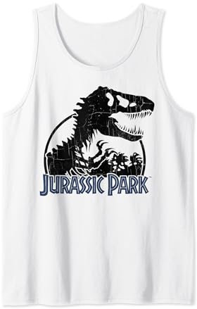 Jurassic Park Classic T-Rex Dark Logo Tank Top