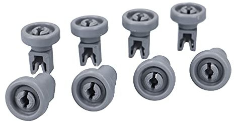 DL-pro 8 x Korbrollen für AEG Electrolux Juno Zanker Zanussi 5028696700/0 50286967000 für AEG Favorit für Oberkorb Geschirrkorb Korb Geschirrspüler Spülmaschine Geschirrspülmaschine