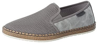 Rieker Homme B5265-43 Mocassin, Gris, 45 EU