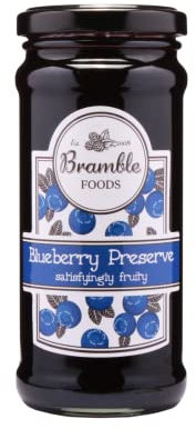 Bramble Foods | Vasetto Confettura Inglese | Marmellata di Mirtilli Bosco - 1 x 340 Gr | Confettura Qualità | Composta di Frutta