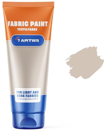 7 Artists Pintura Textil Pintura Para Tela Capuchino 60 ml | Pintura Tela | Pinturas Para Telas Permanentes | Pintura Para Ropa | Pintura Textil Permanente y Lavable | Pintura De Tela