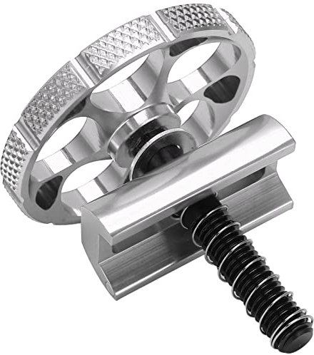 Bicycle Hingle Clamp C Buckle CNC Integrated Hinge Clamp Plate for Brompton Folding Bike(Silver)