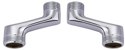 BiaoTeng Badewannenarmatur adapter 3/4 x 1/2 adapter messing eckventil 1/2 zoll 3/4 zoll s-anschluss 1/2 3/4 g1/2 auf g3/4 wasserhahn 3/4 zoll 1/2Für Balkon,Chrom A