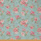 Loussiesd Vintage Blumenstoff Meterware niedliche kleine Rosen Naturthema Polsterstoff für Stühle und Heimwerkerprojekte Blumen dekorativer wasserdichter Stoff 184x150cm