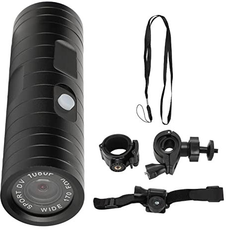 1080P Helmet Camera, Full HD 800MP Motorcycle Helmet Camera, Portable 170 Degree Wide Angle Mini Sports DV Camera for Bike Helmet Use