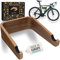 madeco Fahrrad Wandhalterung Holz - FlyBike M Nussbaum - Design Fahrradhalterung Wand Aufhängung für Wohnung - Rennrad, Gravel Bike, Mountainbike, Fixie, Singlespeed Fahrradhalter