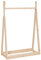 vidaXL Porte-vêtements, Porte-Manteaux avec Étagère, Penderie à Vêtements avec Rangement Chambre Intérieur, Marron Bois de Pin Massif