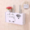 HOHOVYVY WiFi-Router Aufbewahrungsbox, Wand Montiertes Schwimmendes WLAN-Router-Regal TV-Set-Top-Rack Wandbehang Aufbewahrungsbox Büro-Organizer Für Schlafzimmer Dekor, #2