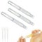 3-Pack 6ml Real Refillable Cuticle Oil Pens, Reusable Empty Pen to Easy Refill Jojoba Oil/Nail Oil/Hair Oil, Single Hand Press Transparent Cosmetic Container Pens Applicator