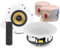 Power Dynamics WCS65 WiFi Wireless Ceiling Speaker Kit with Bluetooth Connectivity and 6.5 Coaxial Drivers - Includes HOODY 7 Fire Hoods for Safe Installation at Home
