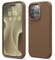 elago Liquid Silicone Case Compatible with iPhone 15 Pro Case, Premium Silicone, Full Body Protective Cover [4 Layer Shockproof Structure], Anti-Scratch Soft Microfiber Lining (Brown)