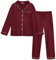Lovasy Pyjama Femme Hiver à Manches Longue Ensemble de Pigiama Chaud Col en V Vêtements de Nuit et Poche sur Le Devant Pyjamas Maison Costume 2 Pièces Top Sleepwear Casual Noir L