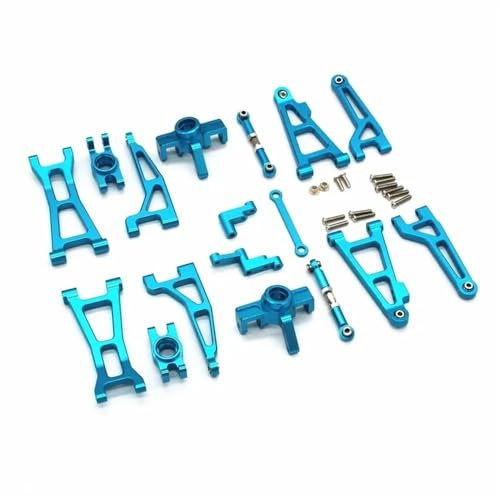 Metall-Upgrade-Zubehör für Mjx Hyper Go Ersatzteile 16207 16208 16209 16210 H16H modifiziertes Rc Drift Auto ferngesteuerte Autos (Farbe: Blau)