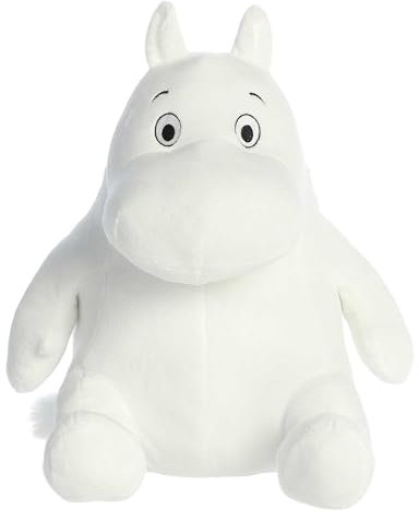 Aurora Adorable Moomin Stuffed Animal - Irresistible Companion - Endless Play - White 13 Inches