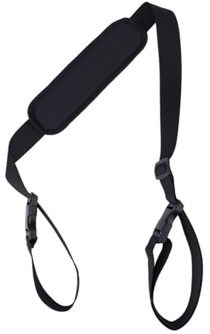 GORGECRAFT Stuhl-Tragegurt Verstellbar Strandkorb Rucksack rutschfeste Schultergurte Ersatz Universell Für Faltbare Fahrräder Roller Camping Rucksackreisen Picknicks Im Freien Schwarz 106-176 cm