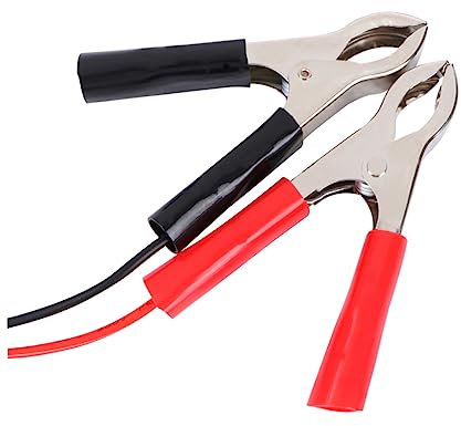SOLUSTRE Sae Krokodilklemmen Ladeadapter 50cm Langlebiges 12-24v Motorrad Ladekabel Mit Inline Sicherung Für Solarbatterie Und Autoelektronik