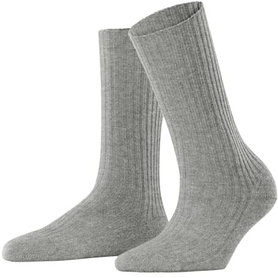 FALKE Damen Cosy Wool Boot Socken atmungsaktive klimaregulierende geruchshemmende nachhaltige Wolle Kaschmir verstärkt flache Naht für druckfreie Fußspitze Business Alltag 1 Paar