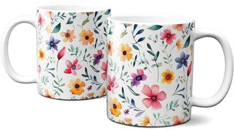 Graffdesign - Tasse - Kaffeebecher - Coffee Mug - Flowers - Blumen - Bunt - G-LT-248, G-CO-01