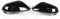 XIAOYUN Auto Spiegelkappen, Rückspiegelgehäuse Rückspiegelkappe Ersatz für Audi A6 S6 RS6 C7 C7.5 2011–2018 Außenspiegel Spiegelkappen Seitenspiegel Cap,1 Pair Black
