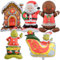 HGSHUO Grinch Globos de Navidad Decoración Globos para Fiesta Arbol Navidad Papá Noel Globos Foil Decoración de Fiesta Navidad