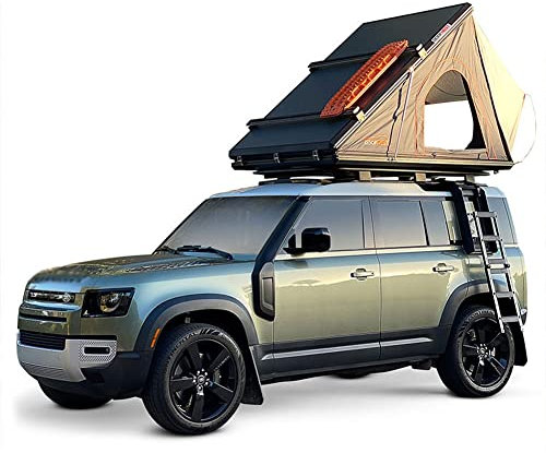 Dachzelt SUV-Zelt Camping Aluminiumlegierung 1-2 Personen Outdoor Wanderdach Dach Autozelt Dreieckiges Klappdachzelt, Dachzelt